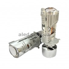 Світлодіодні (LED) лінзовані лампи H4, H19 (ближній+дальній) 35W/55W 6000K (RH4G02)