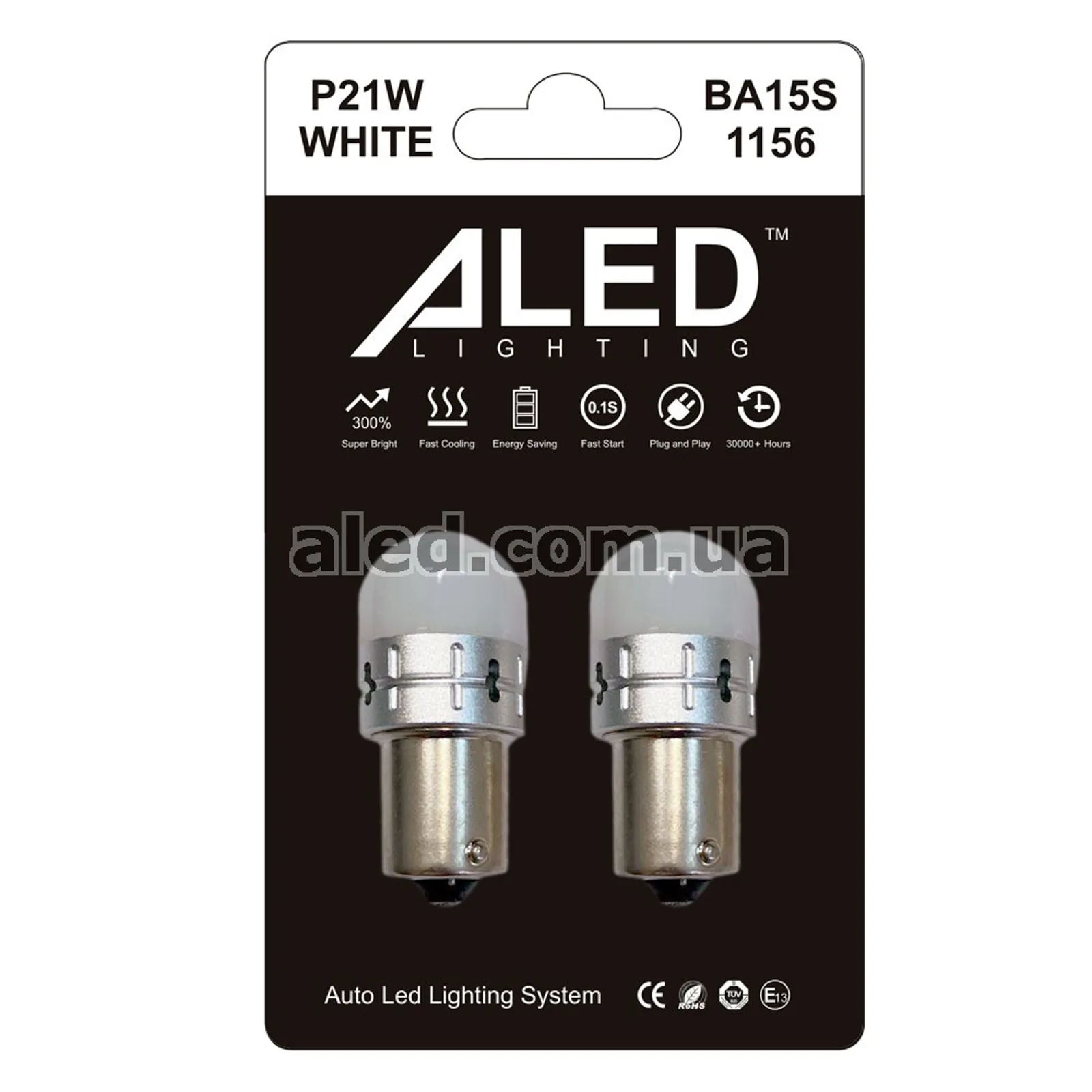 Світлодіодні (LED) лампи ALED P21W (1156) White