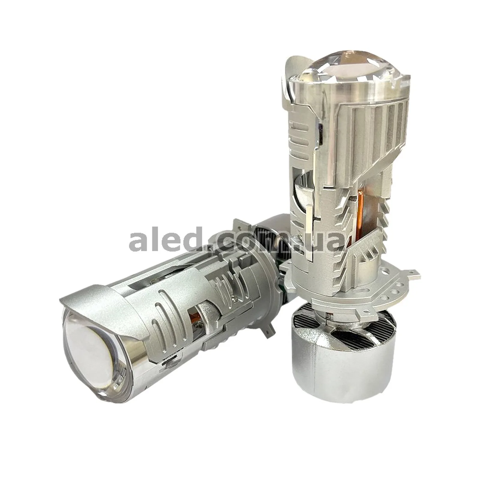 Світлодіодні (LED) лінзовані лампи ALED H4, H19 (ближній+дальній) 35W/55W 6000K - R-серія